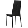 Sillas de comedor 4 unidades cuero sintético negro de vidaXL, Sillas de comedor - Ref: Foro24-246188, Precio: 151,10 €, Descu...