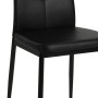Sillas de comedor 4 unidades cuero sintético negro de vidaXL, Sillas de comedor - Ref: Foro24-246188, Precio: 151,10 €, Descu...