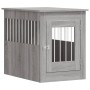 Jaula para perros madera de ingeniería gris Sonoma 55x80x68 cm de , Casetas para perros - Ref: Foro24-838328, Precio: 89,27 €...