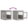Jaula para perros madera de ingeniería gris Sonoma 55x80x68 cm de , Casetas para perros - Ref: Foro24-838328, Precio: 89,27 €...