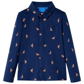 Camisa infantil azul marino 104 de , Camisetas para niños - Ref: Foro24-12975, Precio: 12,11 €, Descuento: %