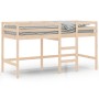 Cama alta de niños con escalera madera maciza pino 90x200 cm de , Camas y somieres - Ref: Foro24-835889, Precio: 174,17 €, De...