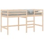 Cama alta de niños con escalera madera maciza pino 90x200 cm de , Camas y somieres - Ref: Foro24-835889, Precio: 174,17 €, De...