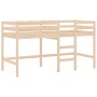 Cama alta de niños con escalera madera maciza pino 90x200 cm de , Camas y somieres - Ref: Foro24-835889, Precio: 174,17 €, De...