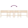 Cama alta de niños con escalera madera maciza pino 90x200 cm de , Camas y somieres - Ref: Foro24-835889, Precio: 174,17 €, De...