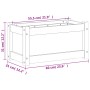Jardinera de madera maciza de pino 60x31x31 cm de , Maceteros y jardineras - Ref: Foro24-837439, Precio: 38,30 €, Descuento: %