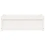 Jardinera de madera maciza de pino blanca 90x31x31 cm de , Maceteros y jardineras - Ref: Foro24-837451, Precio: 55,81 €, Desc...