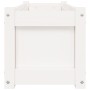 Jardinera de madera maciza de pino blanca 90x31x31 cm de , Maceteros y jardineras - Ref: Foro24-837451, Precio: 56,39 €, Desc...