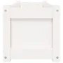 Jardinera de madera maciza de pino blanca 90x31x31 cm de , Maceteros y jardineras - Ref: Foro24-837451, Precio: 55,81 €, Desc...