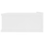 Mesita de noche flotante madera contrachapada blanco 40x30x15cm de vidaXL, Mesitas de noche - Ref: Foro24-800306, Precio: 39,...