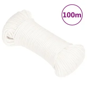 Cuerda de barco polipropileno blanco intenso 5 mm 100 m de , Sogas y cuerdas metálicas - Ref: Foro24-152546, Precio: 18,71 €,...