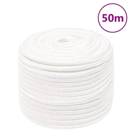 Cuerda de barco polipropileno blanco intenso 12 mm 50 m de , Sogas y cuerdas metálicas - Ref: Foro24-152565, Precio: 30,30 €,...