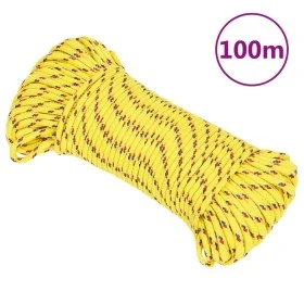 Cuerda de barco polipropileno amarillo 5 mm 100 m de , Sogas y cuerdas metálicas - Ref: Foro24-152599, Precio: 15,92 €, Descu...