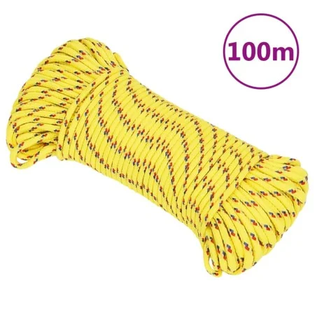 Cuerda de barco polipropileno amarillo 5 mm 100 m de , Sogas y cuerdas metálicas - Ref: Foro24-152599, Precio: 15,92 €, Descu...