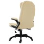 Silla de oficina de cuero sintético color crema en Sillas de oficina | Comprar online en Foru.es