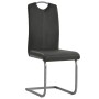 Sillas voladizas de comedor 4 unidades cuero sintético gris de vidaXL, Sillas de comedor - Ref: Foro24-246192, Precio: 230,02...