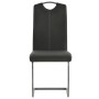 Sillas voladizas de comedor 4 unidades cuero sintético gris de vidaXL, Sillas de comedor - Ref: Foro24-246192, Precio: 230,02...