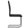 Sillas voladizas de comedor 4 unidades cuero sintético gris de vidaXL, Sillas de comedor - Ref: Foro24-246192, Precio: 230,02...