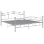 Estructura de cama de metal gris 160x200 cm de , Camas y somieres - Ref: Foro24-325002, Precio: 143,32 €, Descuento: %