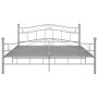 Estructura de cama de metal gris 160x200 cm de , Camas y somieres - Ref: Foro24-325002, Precio: 143,32 €, Descuento: %