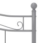 Estructura de cama de metal gris 160x200 cm de , Camas y somieres - Ref: Foro24-325002, Precio: 143,32 €, Descuento: %