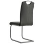 Sillas voladizas de comedor 4 unidades cuero sintético gris de vidaXL, Sillas de comedor - Ref: Foro24-246192, Precio: 230,02...