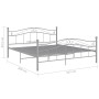 Estructura de cama de metal gris 160x200 cm de , Camas y somieres - Ref: Foro24-325002, Precio: 143,32 €, Descuento: %