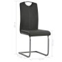 Sillas voladizas de comedor 4 unidades cuero sintético gris de vidaXL, Sillas de comedor - Ref: Foro24-246192, Precio: 230,02...
