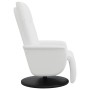 Sillón reclinable con reposapiés cuero sintético blanco de , Sillones - Ref: Foro24-356510, Precio: 233,35 €, Descuento: %