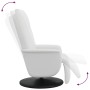 Sillón reclinable con reposapiés cuero sintético blanco de , Sillones - Ref: Foro24-356510, Precio: 233,35 €, Descuento: %