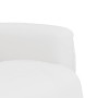 Sillón reclinable con reposapiés cuero sintético blanco de , Sillones - Ref: Foro24-356510, Precio: 233,35 €, Descuento: %
