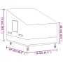 Cubierta para sillón de jardín Oxford 600D beige 79x97x48/74 cm de , Fundas para muebles de jardín - Ref: Foro24-359669, Prec...
