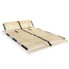Somier de láminas con 28 listones 7 regiones 140x200 cm de vidaXL, Camas y somieres - Ref: Foro24-246454, Precio: 141,69 €, D...
