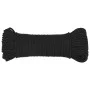 Cuerda de barco polipropileno negro intenso 4 mm 50 m de , Sogas y cuerdas metálicas - Ref: Foro24-152487, Precio: 11,33 €, D...