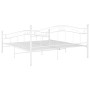 Estructura de cama de metal blanco 180x200 cm de , Camas y somieres - Ref: Foro24-325004, Precio: 178,62 €, Descuento: %