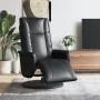 Sillón reclinable con reposapiés cuero sintético negro de , Sillones - Ref: Foro24-356509, Precio: 210,58 €, Descuento: %