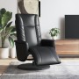 Sillón reclinable con reposapiés cuero sintético negro de , Sillones - Ref: Foro24-356509, Precio: 230,83 €, Descuento: %