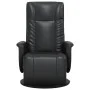 Sillón reclinable con reposapiés cuero sintético negro de , Sillones - Ref: Foro24-356509, Precio: 210,58 €, Descuento: %