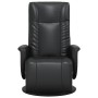 Sillón reclinable con reposapiés cuero sintético negro de , Sillones - Ref: Foro24-356509, Precio: 230,83 €, Descuento: %