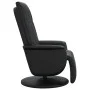 Sillón reclinable con reposapiés cuero sintético negro de , Sillones - Ref: Foro24-356509, Precio: 210,58 €, Descuento: %