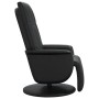 Sillón reclinable con reposapiés cuero sintético negro de , Sillones - Ref: Foro24-356509, Precio: 230,83 €, Descuento: %