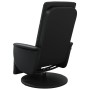 Sillón reclinable con reposapiés cuero sintético negro de , Sillones - Ref: Foro24-356509, Precio: 230,83 €, Descuento: %