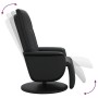 Sillón reclinable con reposapiés cuero sintético negro de , Sillones - Ref: Foro24-356509, Precio: 230,83 €, Descuento: %
