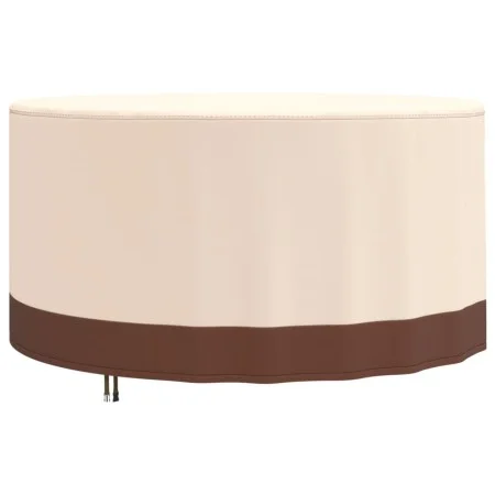 Cubierta muebles jardín redonda Oxford 600D beige Ø 157x71 cm de , Fundas para muebles de jardín - Ref: Foro24-359651, Precio...