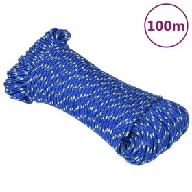 Cuerda de barco polipropileno azul 4 mm 100 m de , Sogas y cuerdas metálicas - Ref: Foro24-152435, Precio: 12,77 €, Descuento: %