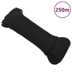 Cuerda de barco polipropileno negro intenso 4 mm 250 m de , Sogas y cuerdas metálicas - Ref: Foro24-152489, Precio: 25,95 €, ...