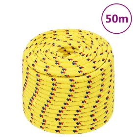 Cuerda de barco polipropileno amarillo 14 mm 50 m de , Sogas y cuerdas metálicas - Ref: Foro24-152622, Precio: 37,44 €, Descu...