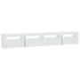 Mueble de TV con luces LED blanco 240x35x40 cm de , Muebles TV - Ref: Foro24-3152722, Precio: 172,87 €, Descuento: %