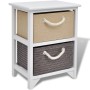 Mesita de noche de madera de vidaXL, Mesitas de noche - Ref: Foro24-242888, Precio: 51,73 €, Descuento: %