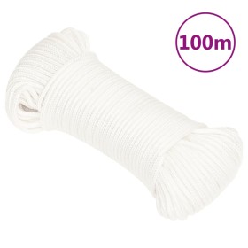 Cuerda de barco polipropileno blanco intenso 4 mm 100 m de , Sogas y cuerdas metálicas - Ref: Foro24-152541, Precio: 16,44 €,...